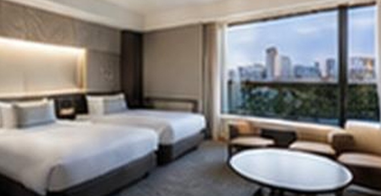 Habitación doble del Umedaholic Hotel en Osaka