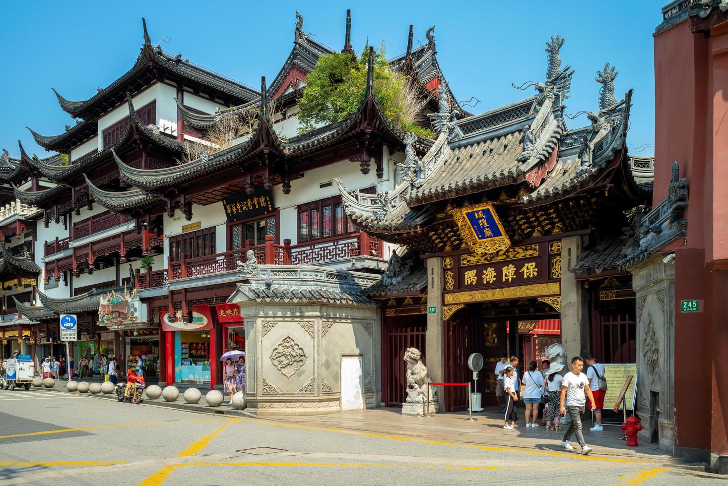 Jardín Yuyuan y templo del dios de la ciudad en Shanghai